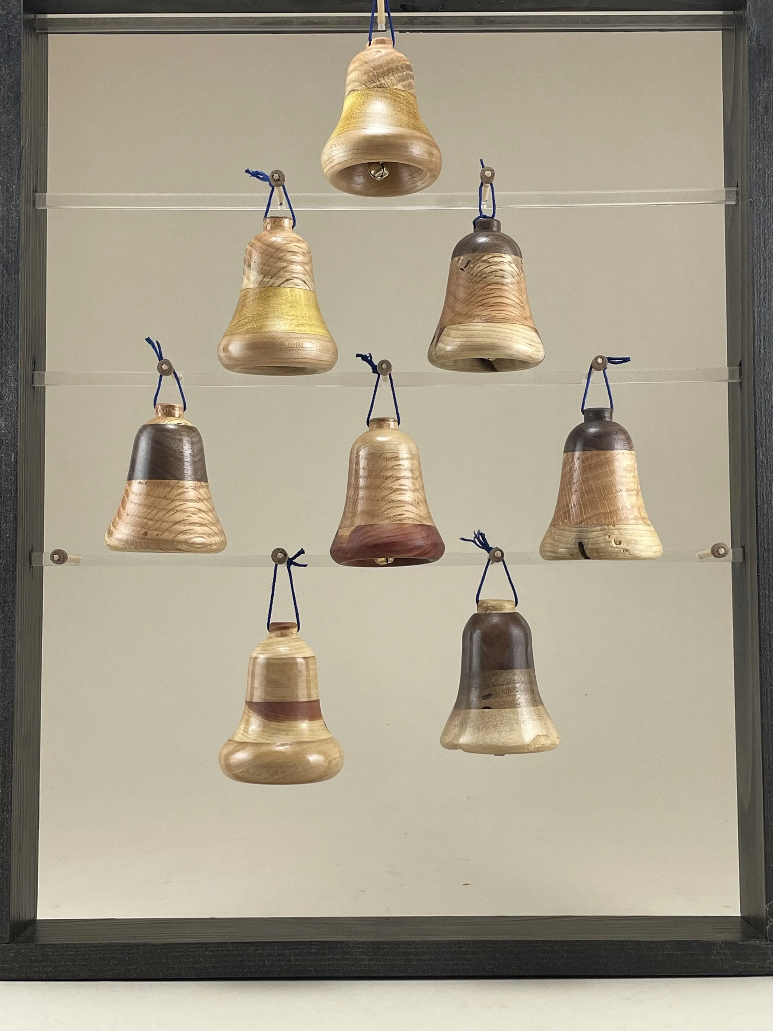 Wooden bell tree ornament — fairTURN Studio